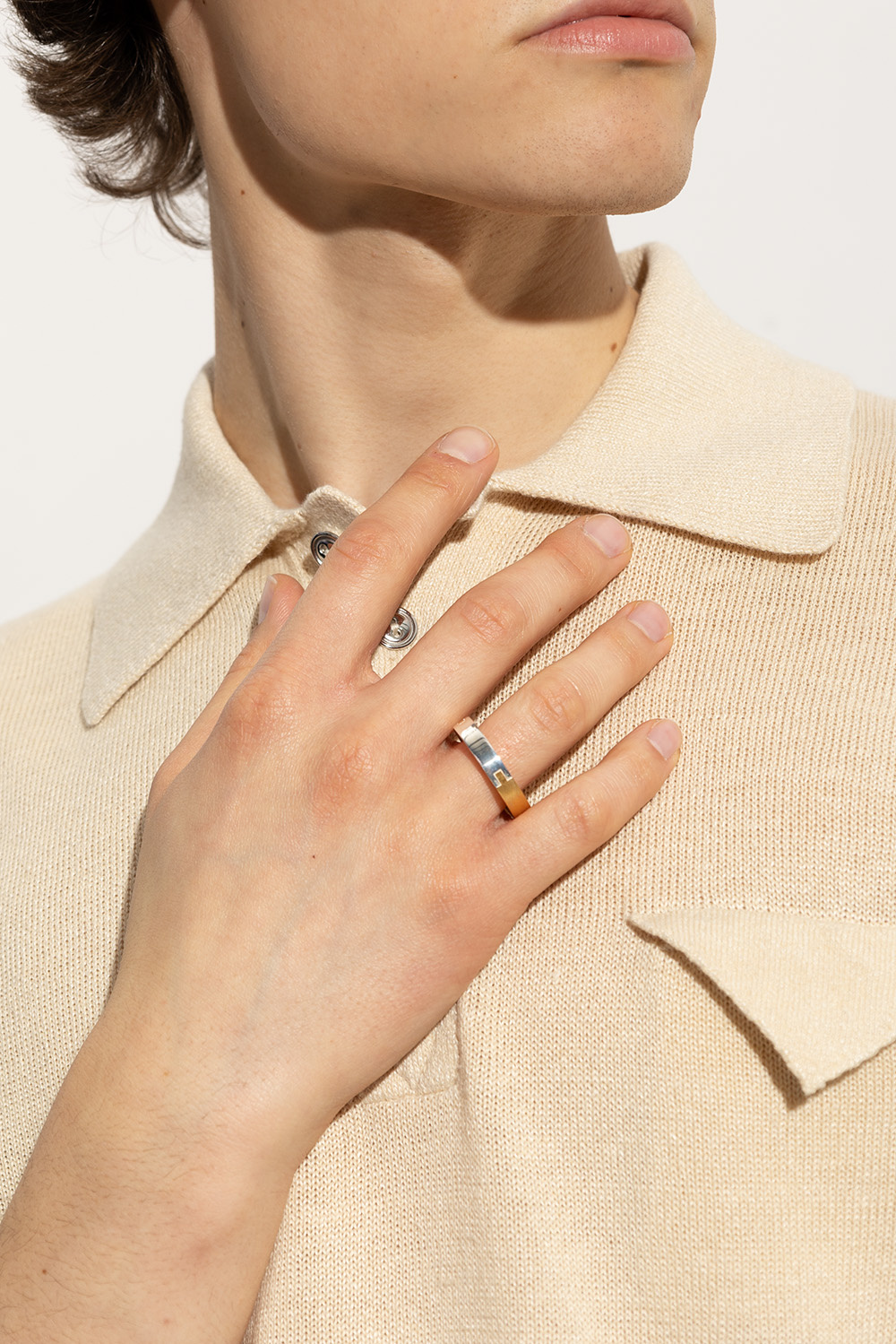 Bottega veneta store silver ring